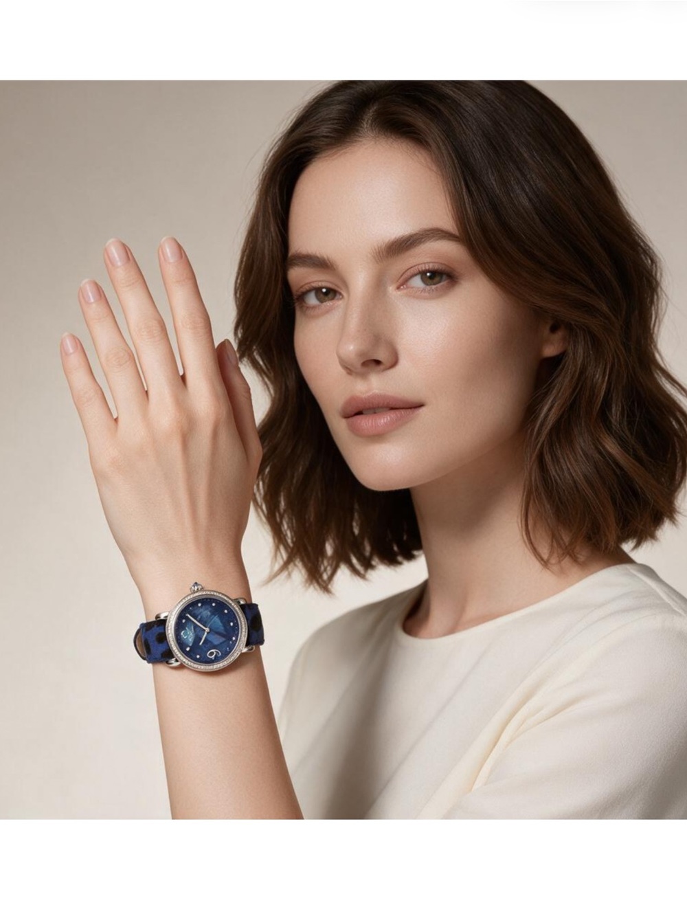 NEW Gevril Blue Sapphire Diamond unisex Swiss watch